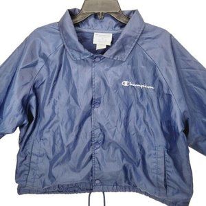 Z  Champion AUTHENTIC athleticwear XL windbreaker jacket snaps up lined inside